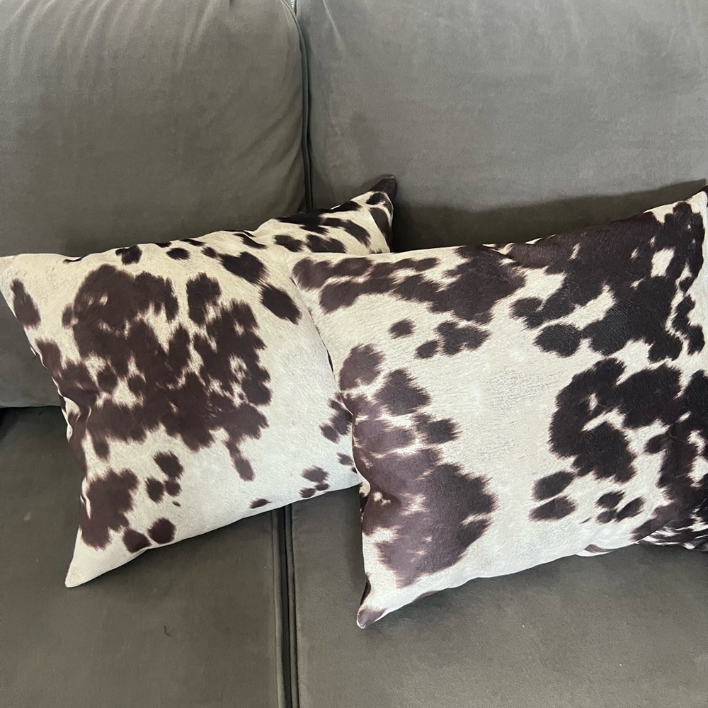 Cowhide Pattern Throw Pillows